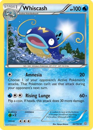 Whiscash (40) Reverse Holofoil - Primal Clash