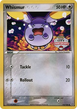 Whismur (City Championships) (73) - Emerald