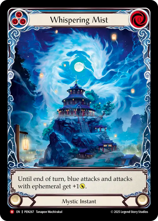 Whispering Mist (Extended Art) (PEN267) Rainbow Foil - Compendium of Rathe