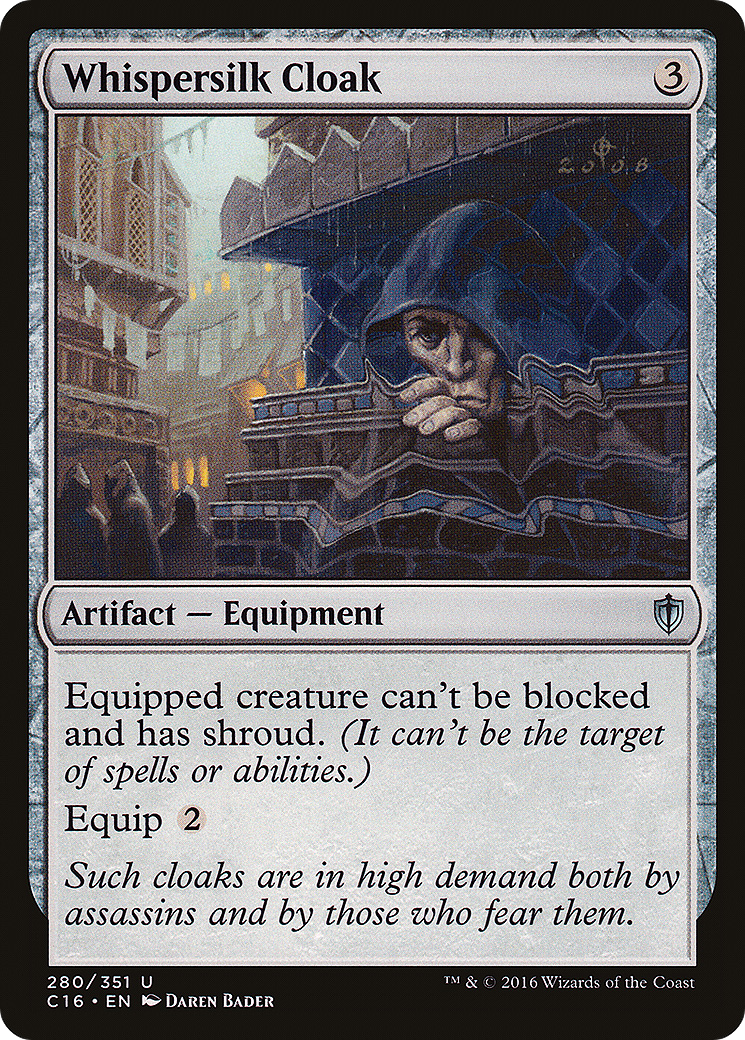 Whispersilk Cloak (280) - Commander 2016