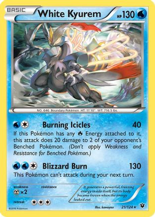 White Kyurem (21) Reverse Holofoil - Fates Collide