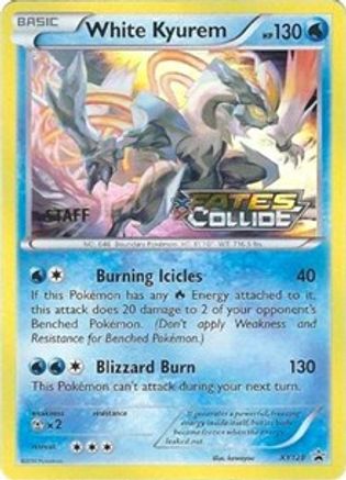 White Kyurem (Prerelease) [Staff] (XY128) Holofoil - Black Star Promos