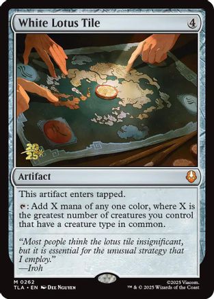 White Lotus Tile (Prerelease) (262) Foil - Avatar: The Last Airbender