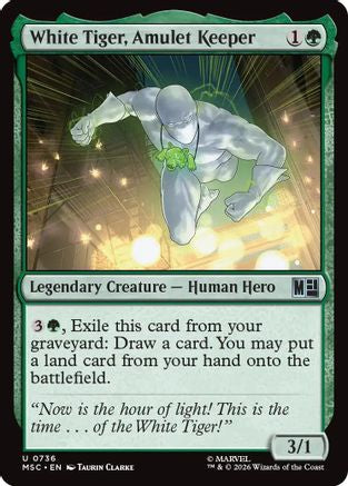 White Tiger, Amulet Keeper (736) - Commander: Marvel Super Heroes
