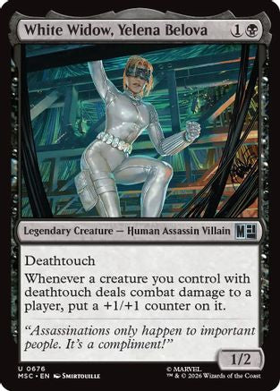 White Widow, Yelena Belova (676) - Commander: Marvel Super Heroes
