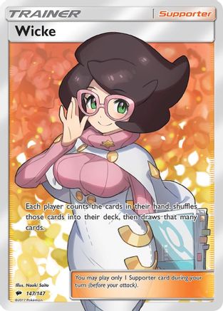 Wicke (Full Art) (147) Holofoil - Burning Shadows