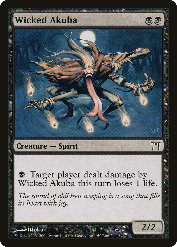 Wicked Akuba (150) - Champions of Kamigawa