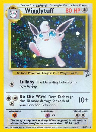 Wigglytuff (19) Holofoil - Base Set 2