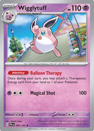 Wigglytuff (84) Holofoil - Paldea Evolved