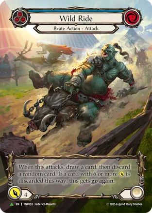 Wild Ride (Blue) (Marvel) (TNP003) Rainbow Foil - Flesh and Blood: Promo Cards