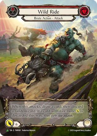 Wild Ride (Red) (Marvel) (TNP001) Rainbow Foil - Flesh and Blood: Promo Cards