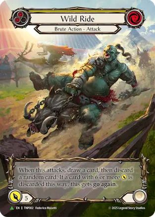 Wild Ride (Yellow) (Marvel) (TNP002) Rainbow Foil - Flesh and Blood: Promo Cards