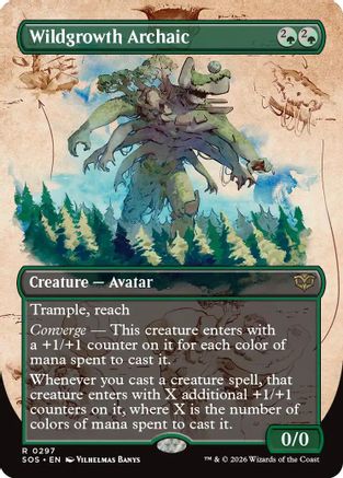 Wildgrowth Archaic (Borderless) (297) - Secrets of Strixhaven