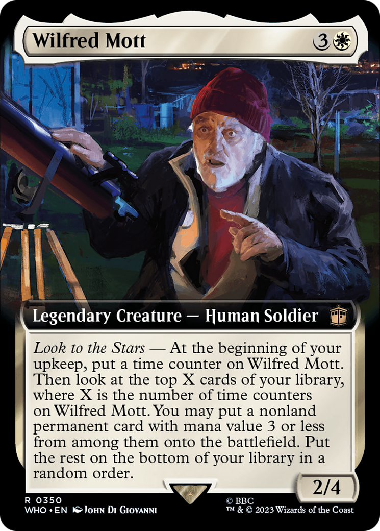 Wilfred Mott (Extended Art) (350) Foil - Doctor Who