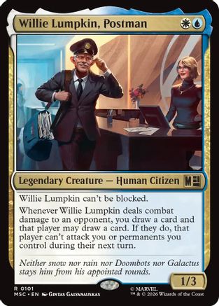 Willie Lumpkin, Postman (101) - Commander: Marvel Super Heroes