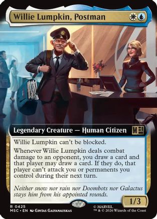 Willie Lumpkin, Postman (Extended Art) (425) - Commander: Marvel Super Heroes