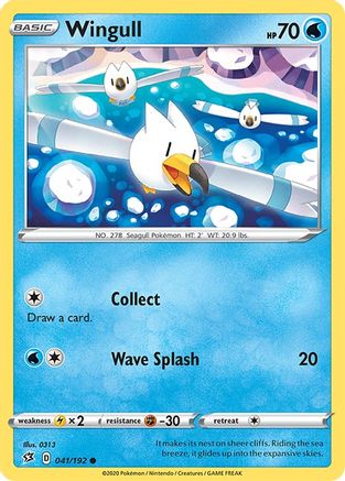 Wingull (41) Reverse Holofoil - Rebel Clash