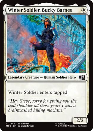 Winter Soldier, Bucky Barnes (845) - Commander: Marvel Super Heroes