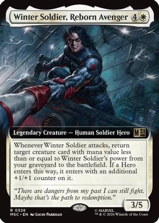 Winter Soldier, Reborn Avenger (Extended Art) (326) - Commander: Marvel Super Heroes