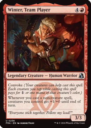 Winter, Team Player (256) Foil - Reality Fracture