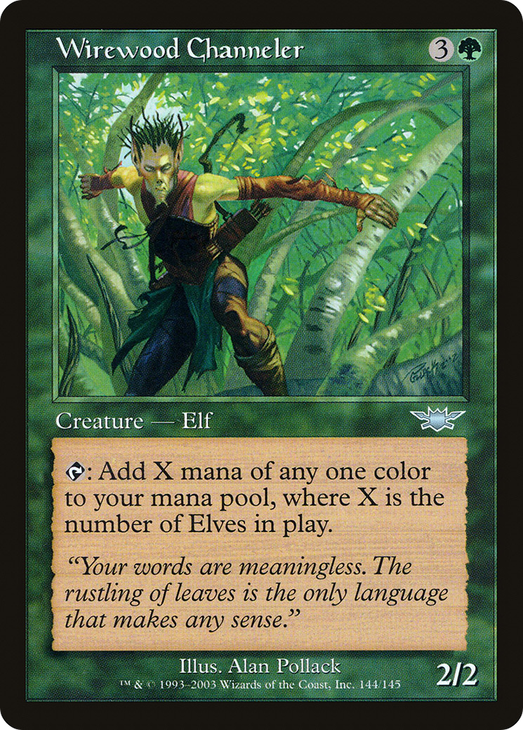 Wirewood Channeler (144) Foil - Legions