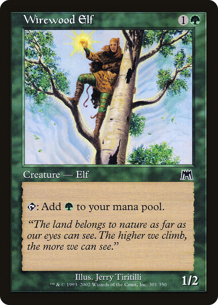 Wirewood Elf (301) Foil - Onslaught