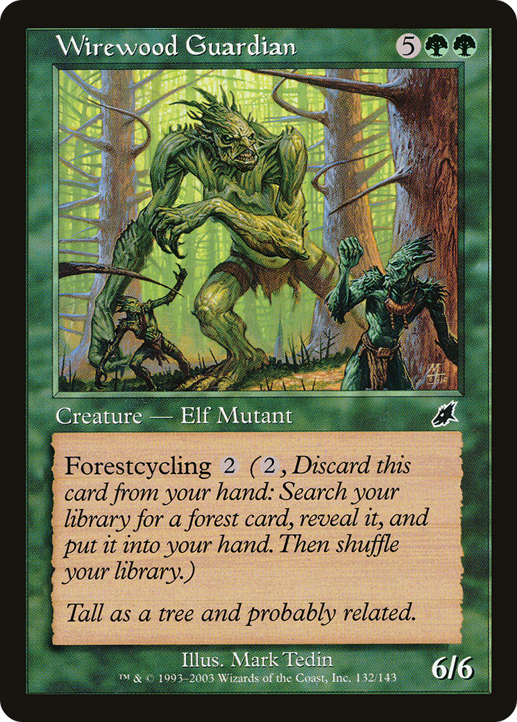 Wirewood Guardian (132) Foil - Scourge