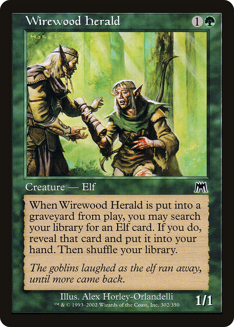 Wirewood Herald (302) Foil - Onslaught