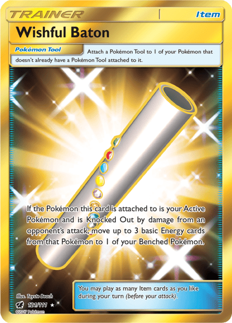 Wishful Baton (Gold) (121) Holofoil - Crimson Invasion