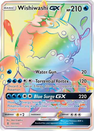 Wishiwashi GX (151) Holofoil - Guardians Rising