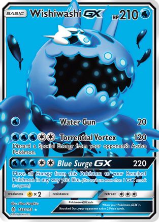 Wishiwashi GX (Full Art) (133) Holofoil - Guardians Rising