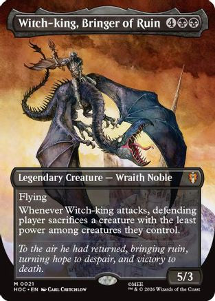 Witch-king, Bringer of Ruin (Borderless) (021) - The Hobbit: Eternal-Legal