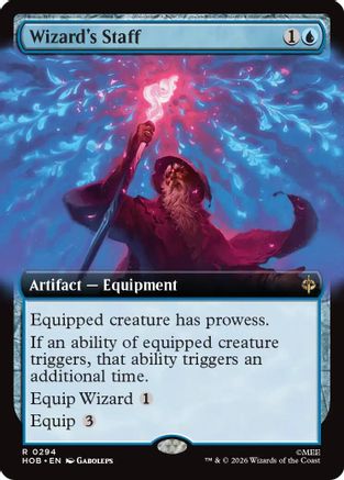 Wizard's Staff (Extended Art) (294) Foil - The Hobbit