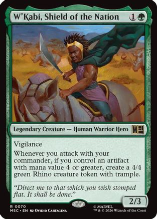 W'Kabi, Shield of the Nation (070) - Commander: Marvel Super Heroes