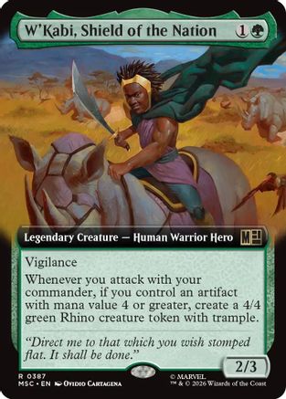 W'Kabi, Shield of the Nation (Extended Art) (387) - Commander: Marvel Super Heroes
