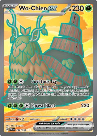 Wo-Chien ex (Full Art) (232) Holofoil - Paldea Evolved