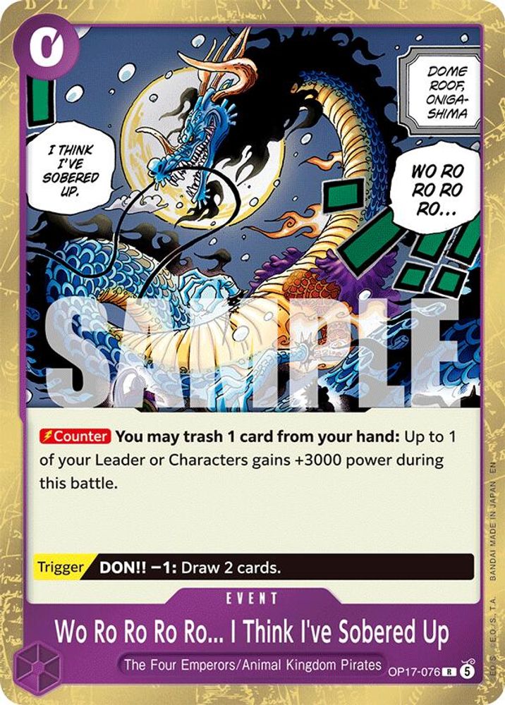 Wo Ro Ro Ro Ro... I Think I've Sobered Up (OP17-076) Foil
