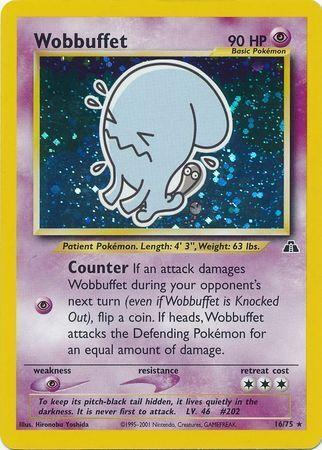 Wobbuffet (16) (Unlimited) Holofoil - Neo Discovery