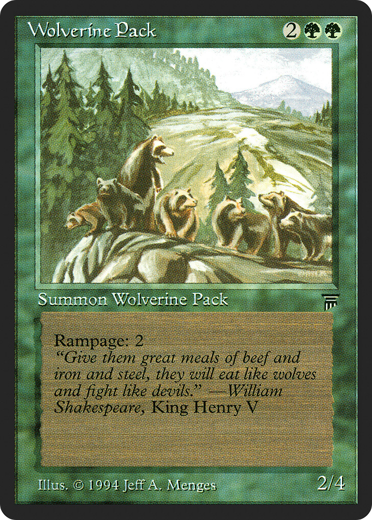 Wolverine Pack - Legends