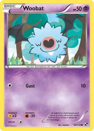 Woobat (50) - Black & White