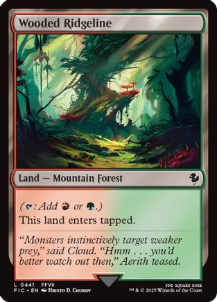 Wooded Ridgeline (441) Surge Foil - Commander: FINAL FANTASY