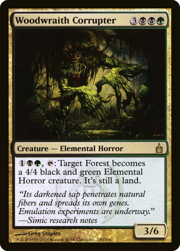 Woodwraith Corrupter (240) Foil - Ravnica: City of Guilds