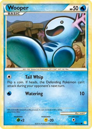 Wooper (88) Reverse Holofoil - HeartGold & SoulSilver
