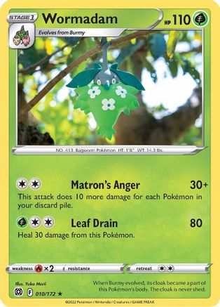 Wormadam (10) Reverse Holofoil - Brilliant Stars