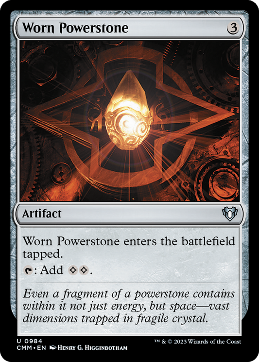 Worn Powerstone (984) - Commander Masters