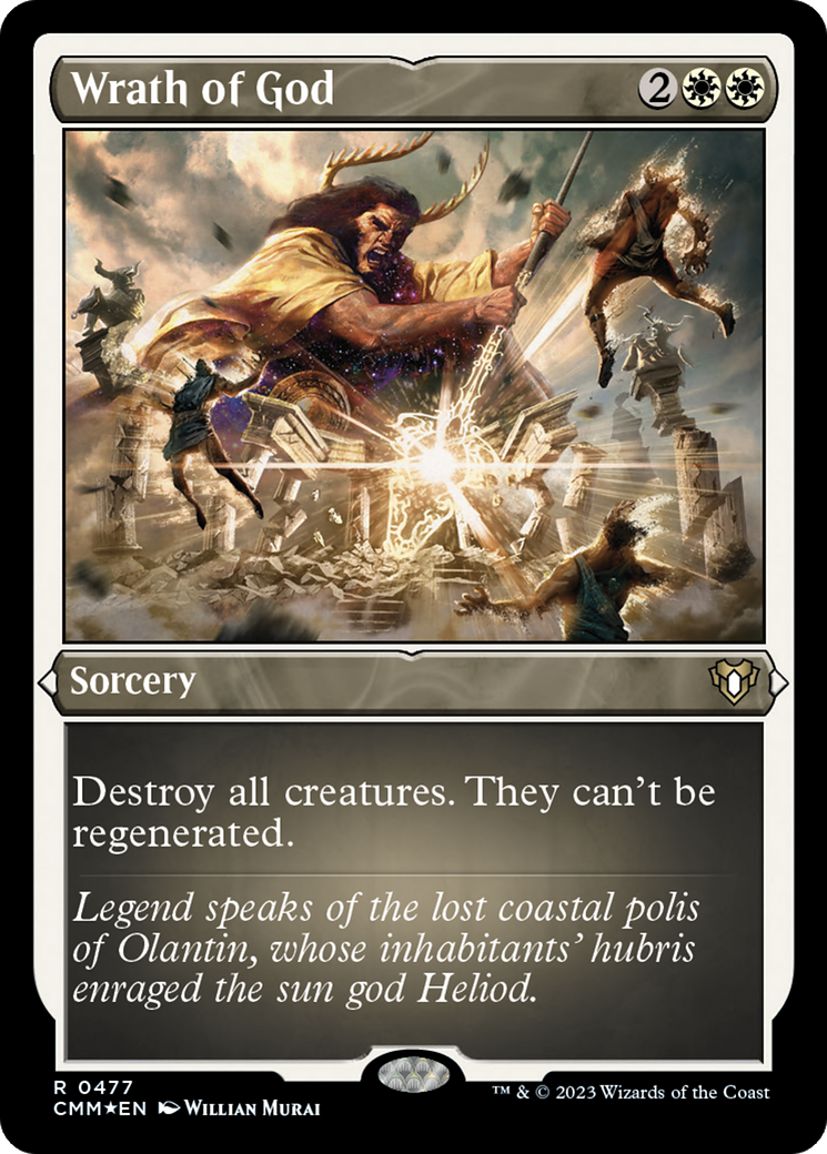 Wrath of God (477) Etched Foil - Commander Masters
