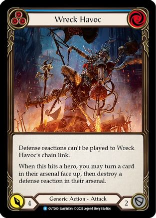 Wreck Havoc (Blue) (OUT200) Rainbow Foil - Outsiders