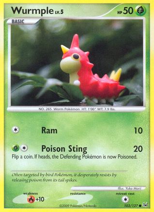 Wurmple (103) Reverse Holofoil - Platinum