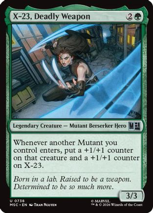 X-23, Deadly Weapon (738) Foil - Commander: Marvel Super Heroes