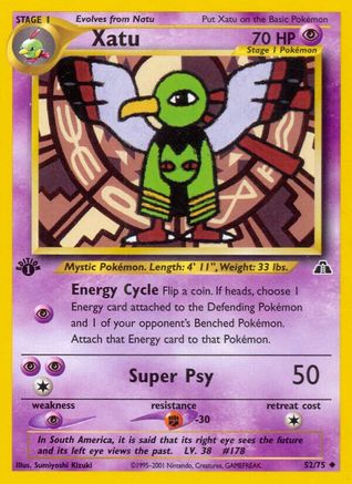 Xatu (52) (1st Edition) - Neo Discovery